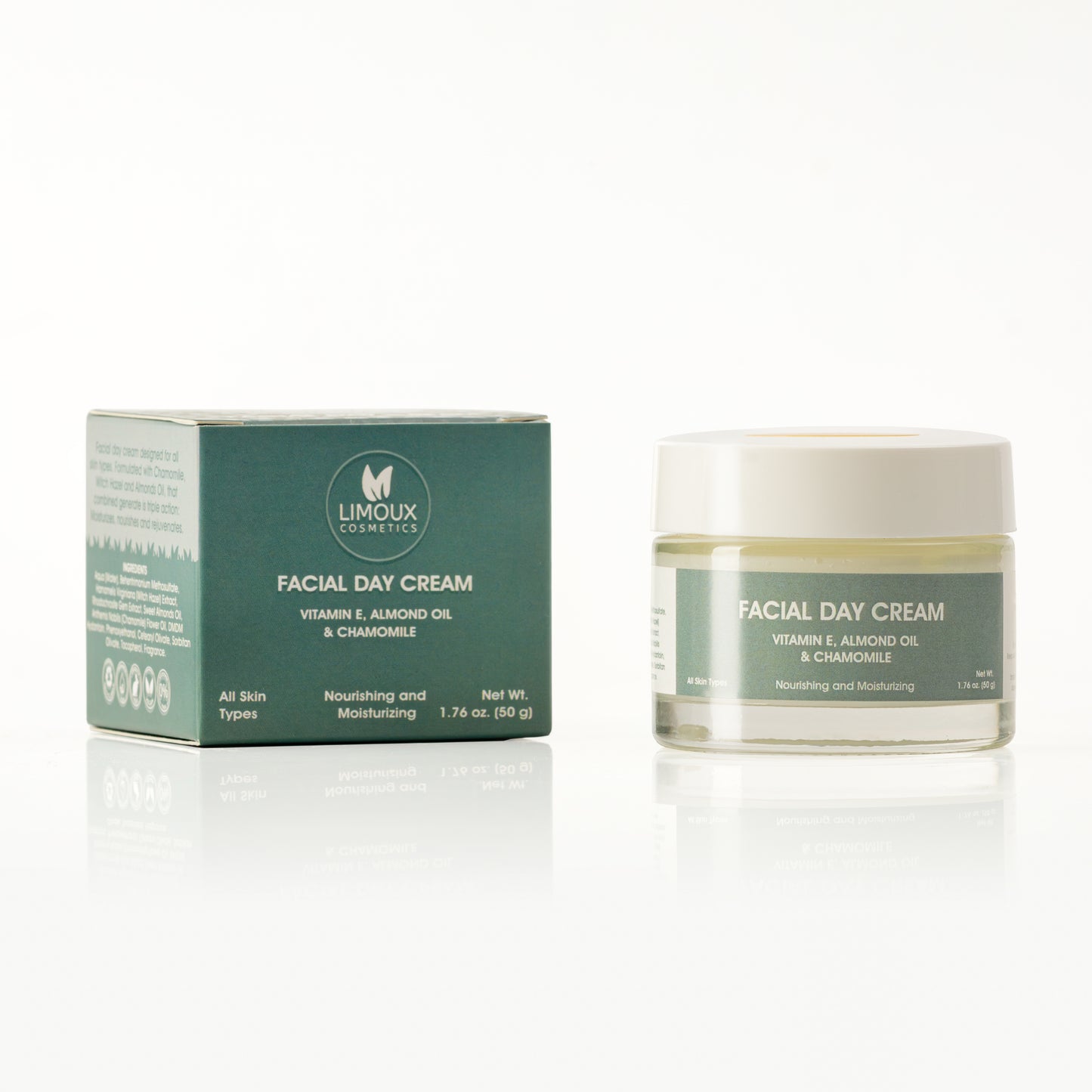 Anti-Aging Day Cream - Vitamin E, Almond Oil and Chamomile - Nourishing and Moisturizing