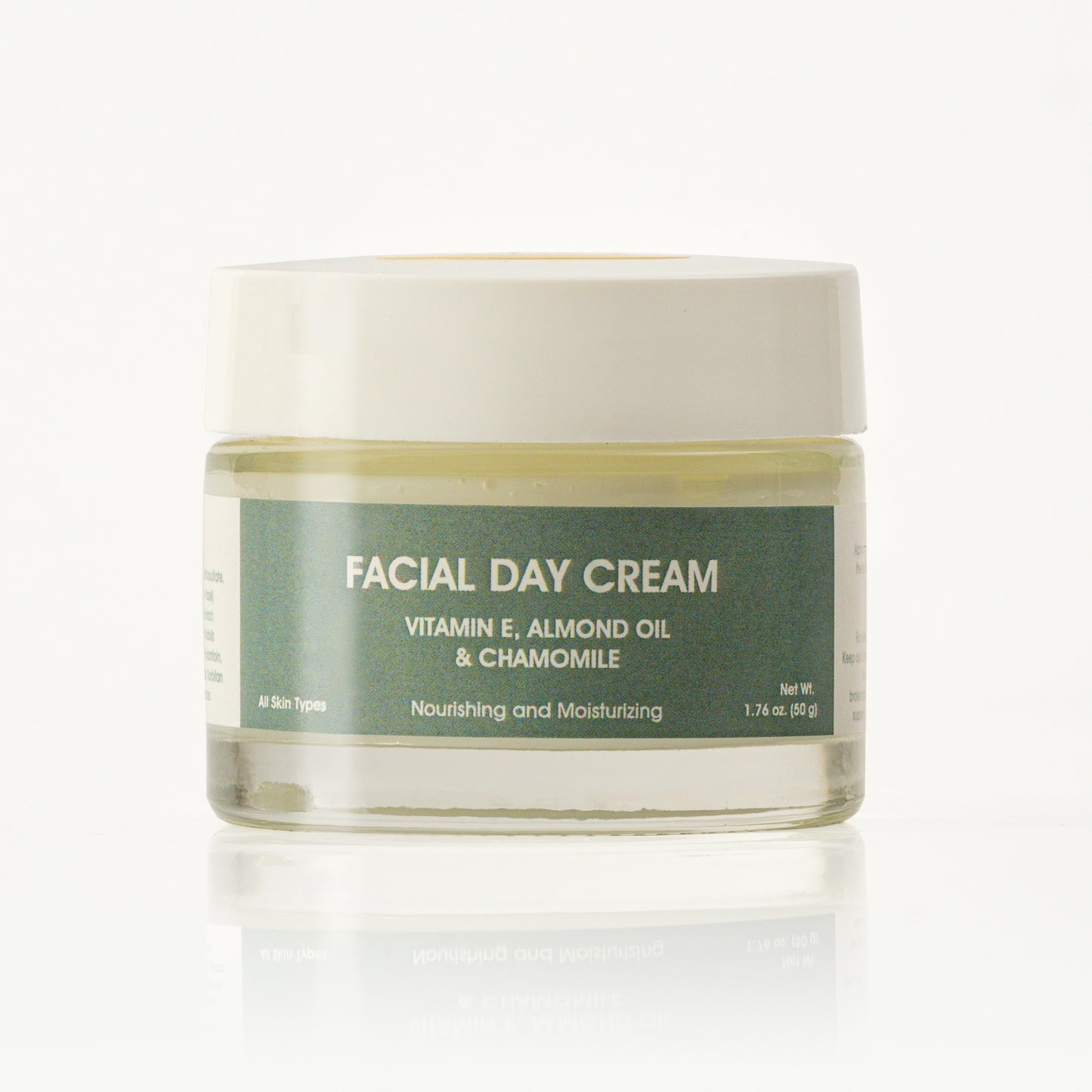 Anti-Aging Day Cream - Vitamin E, Almond Oil and Chamomile - Nourishing and Moisturizing