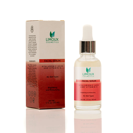 Facial Serum - Hyaluronic Acid and Vitamin C - All Skin Types