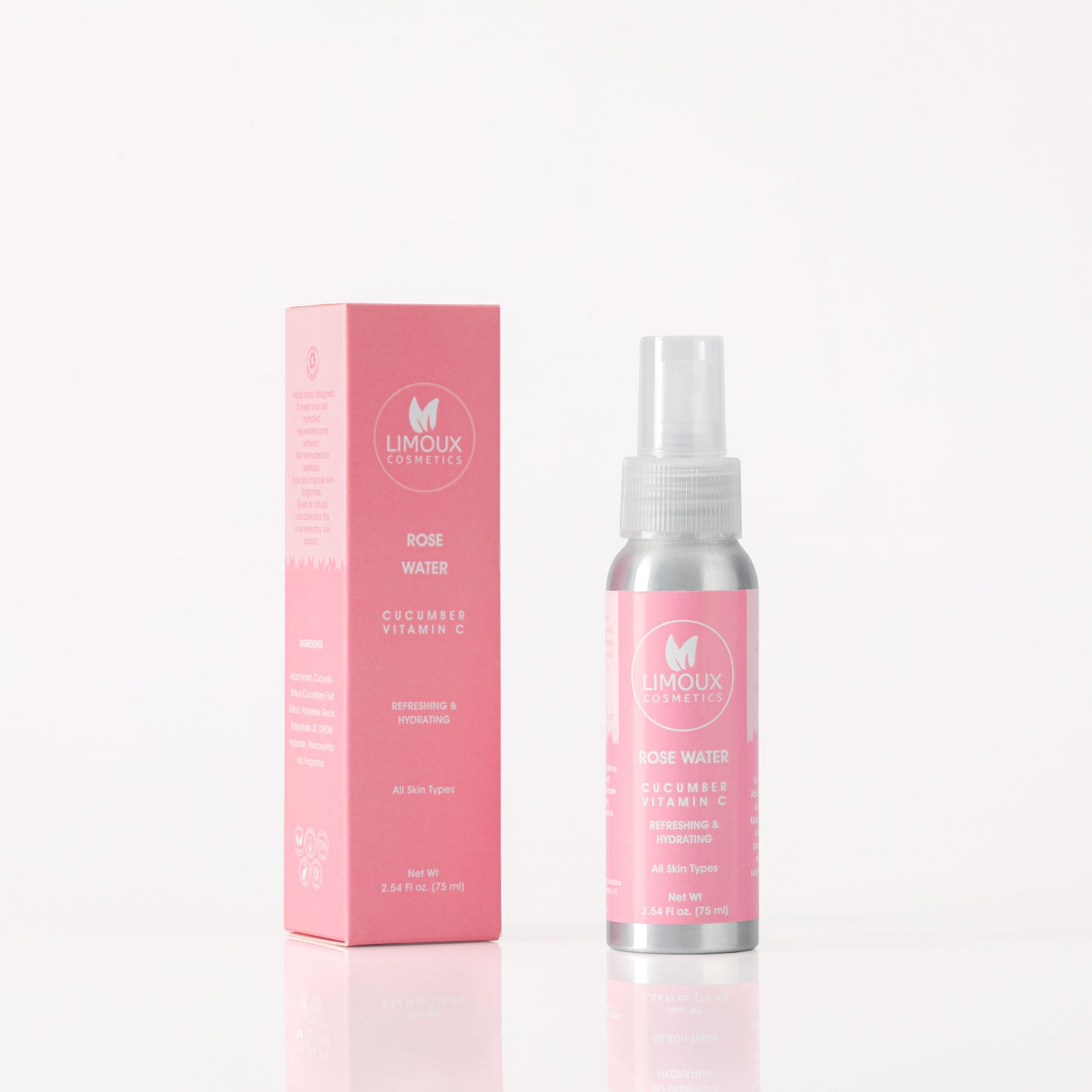 Rose Water - Aloe, Vitamin B, C and E - Refreshing and Hydrating